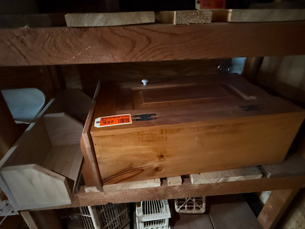 Wood Wall Shelf and Wood Cabinet with Door