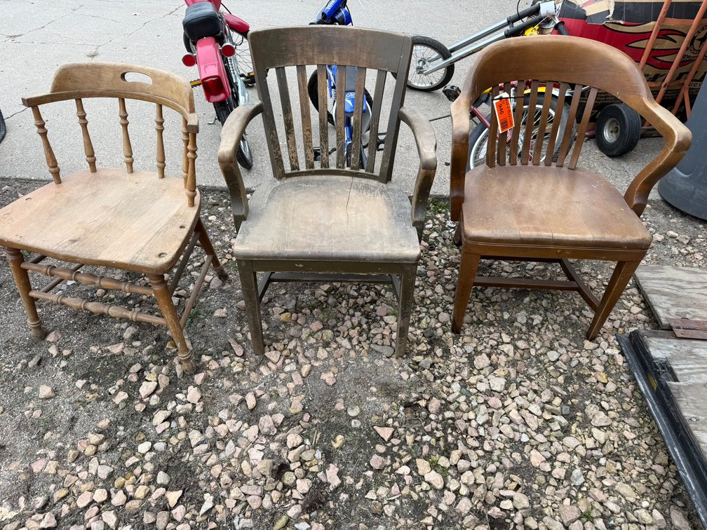 (3) Wood Chairs