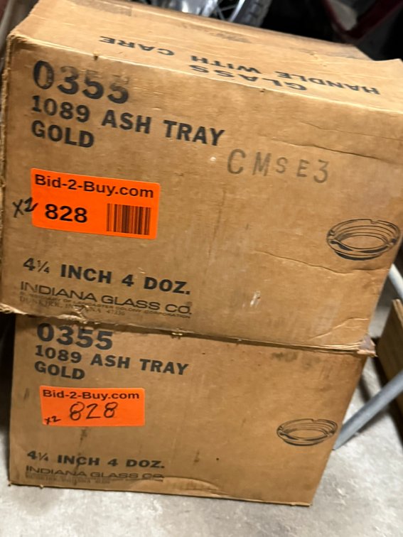 (2) Boxes of Gold Sturgis Black Hills Motorcycle Trays