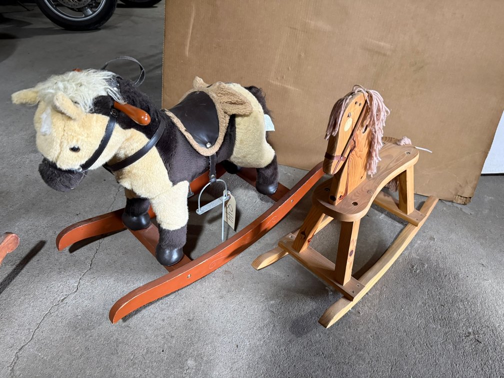 (2) Vintage Rocking Horses