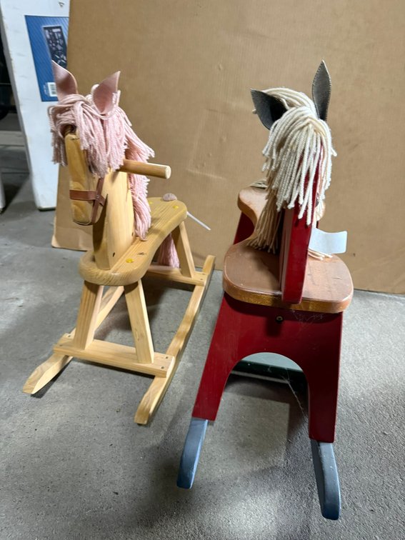 (2) Vintage Rocking Horses