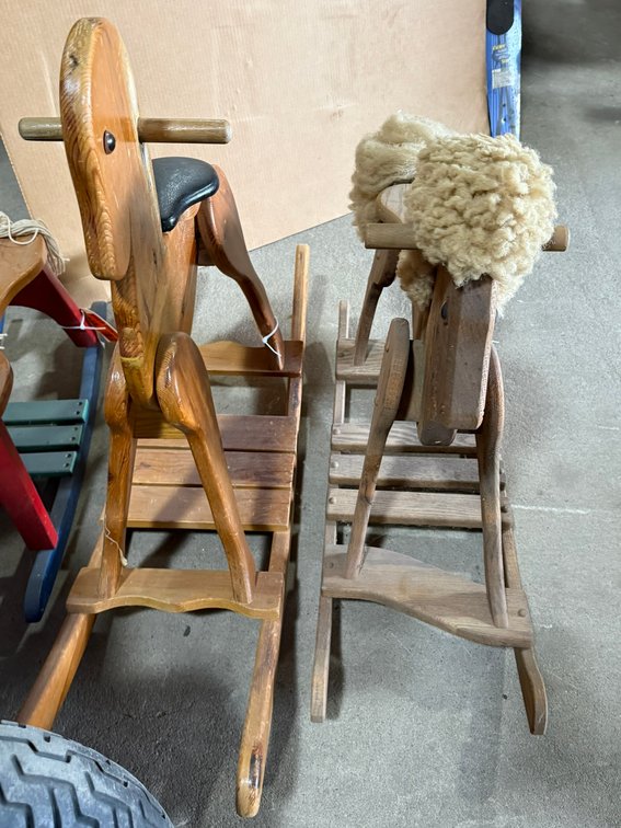 (2) Vintage Rocking Horses