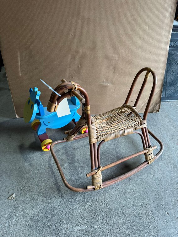 (2) Vintage Rocking Horses