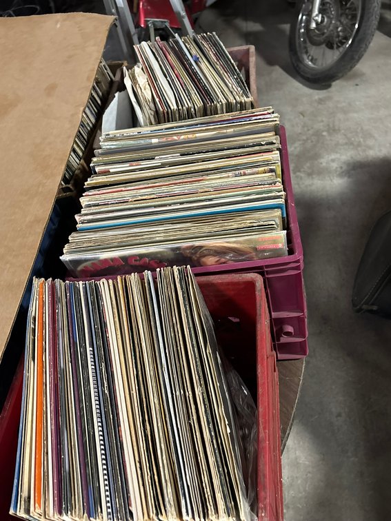 (3) Crates of Records