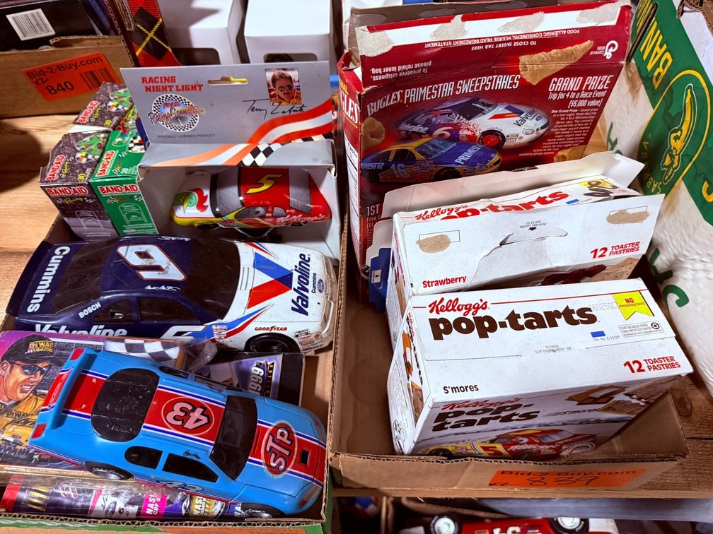(2) Boxes of Racing and Nascar Memorabilia