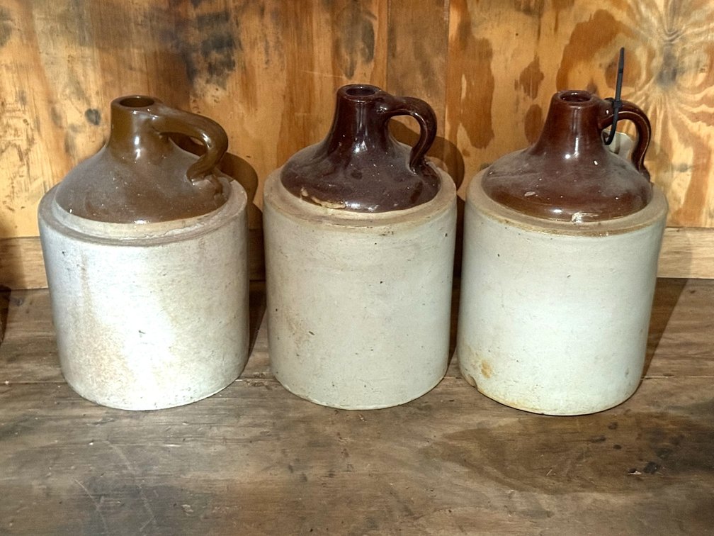 (3) Vintage Growlers/ Crocks
