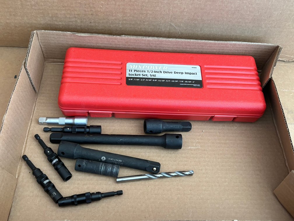 Deep Impact Driver Sockets, Impact Extensions, and Drill Bits