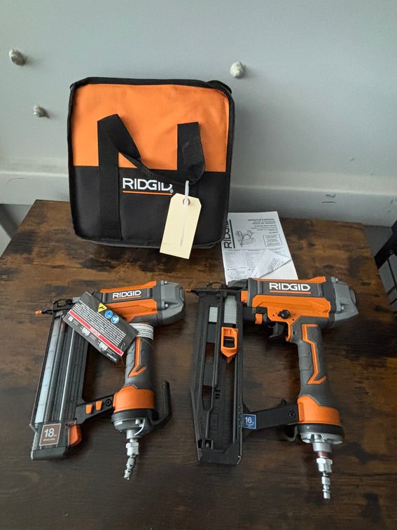 (2) Rigid Nail Guns in Rigid Bag