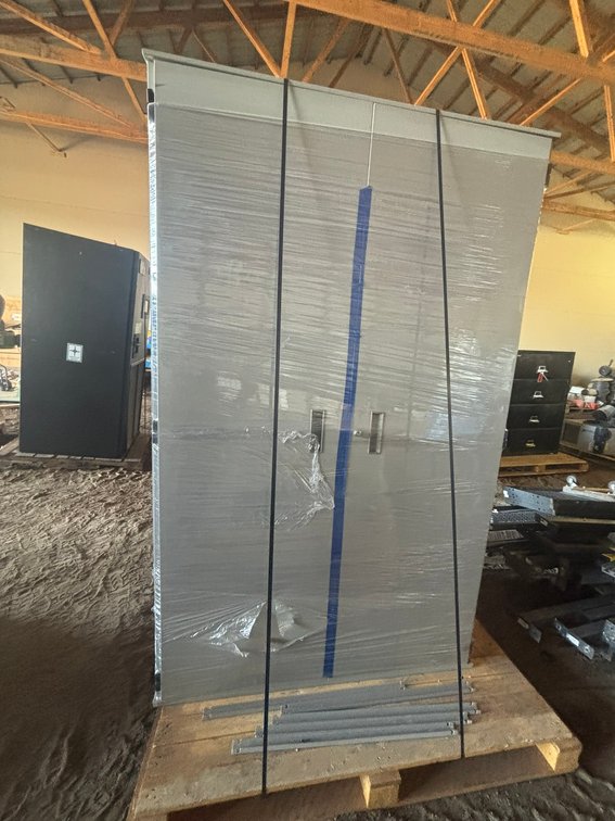 Metal 2-Door Cabinet with Lock