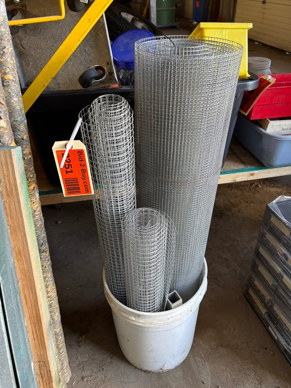 Assorted Rolls of Metal Mesh