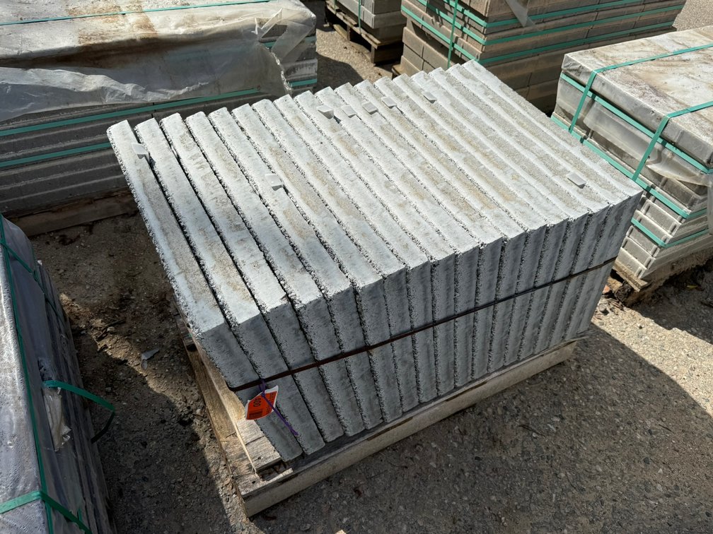 (18) Concrete White and Gray Tiles