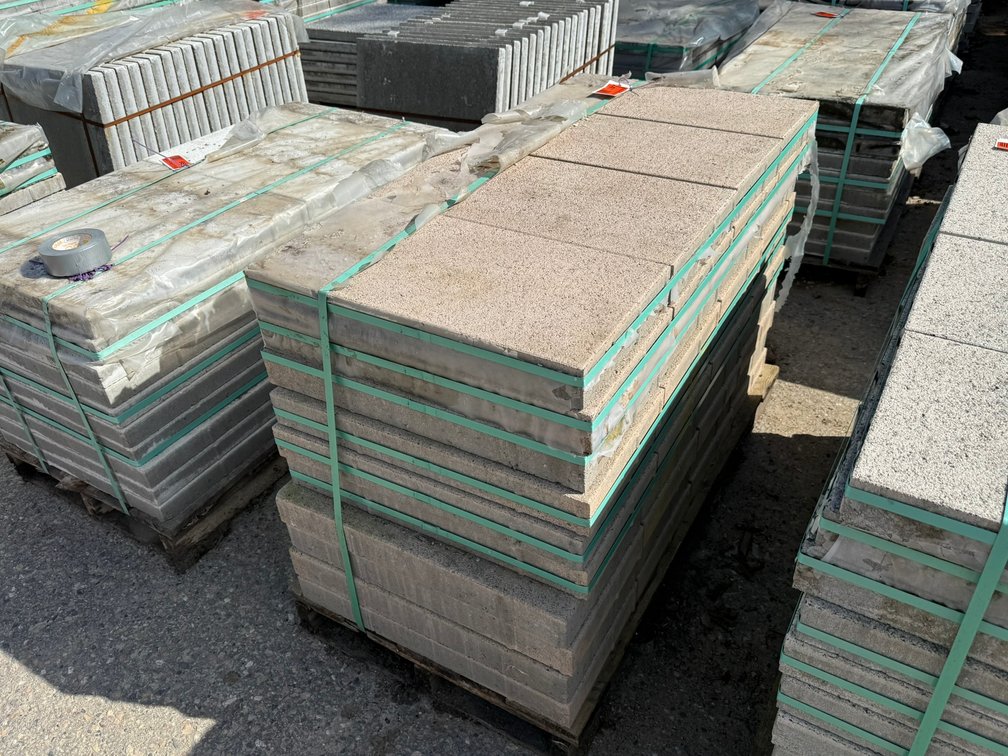 (40) Concrete Tan Tiles