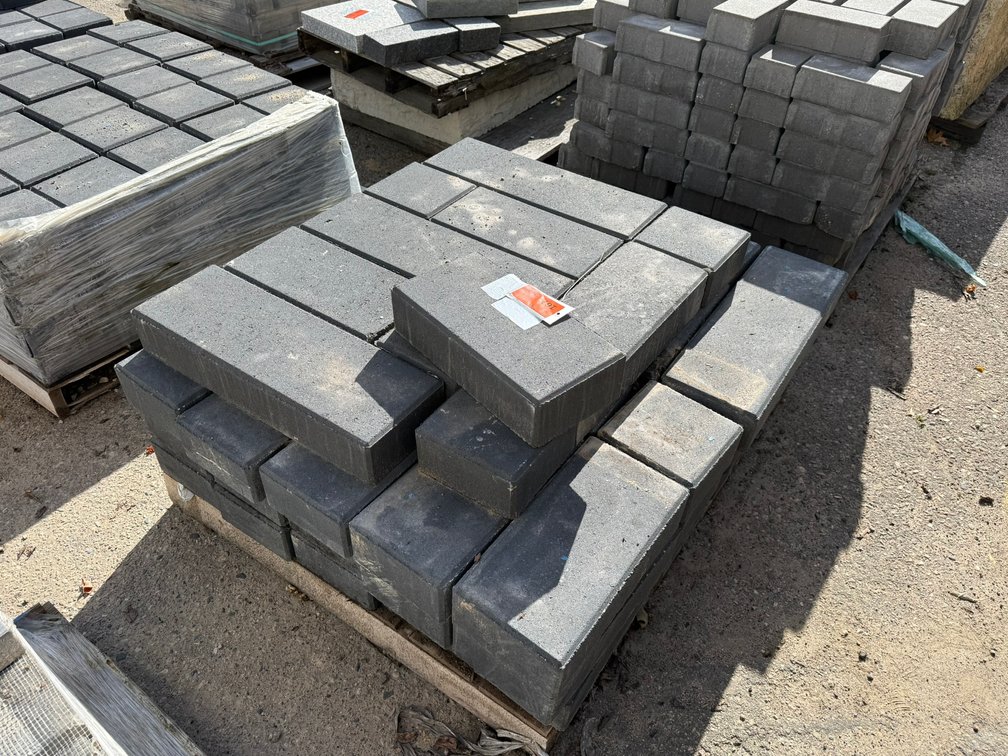 Approx. (75) Gray Pavers Assorted Sizes