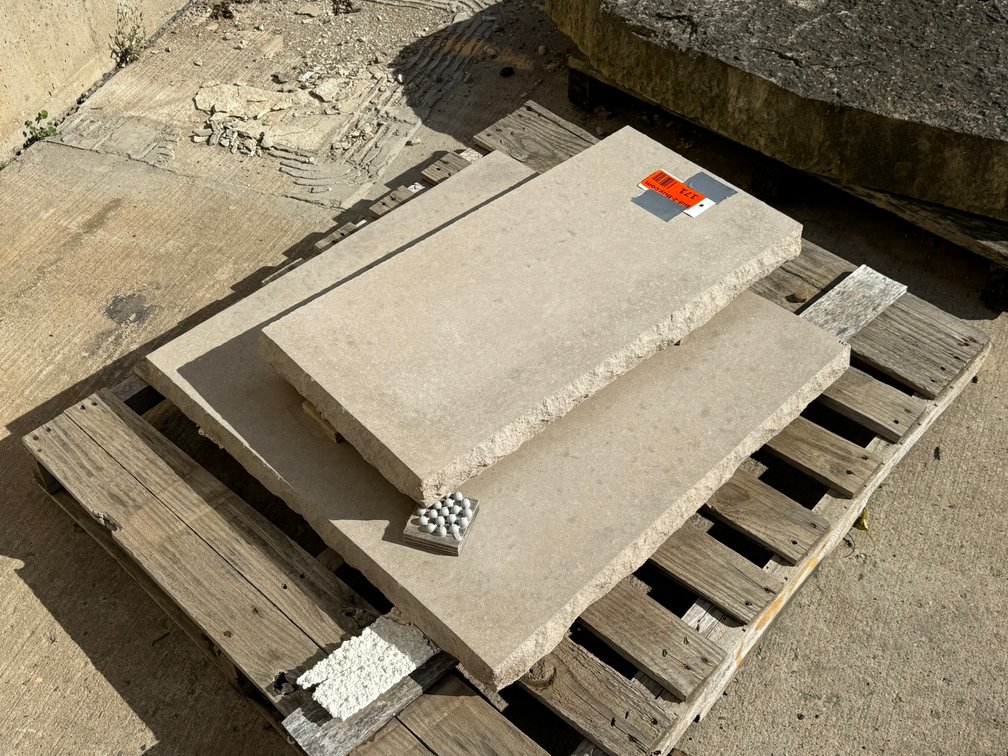 (2) Natural Stone Blocks