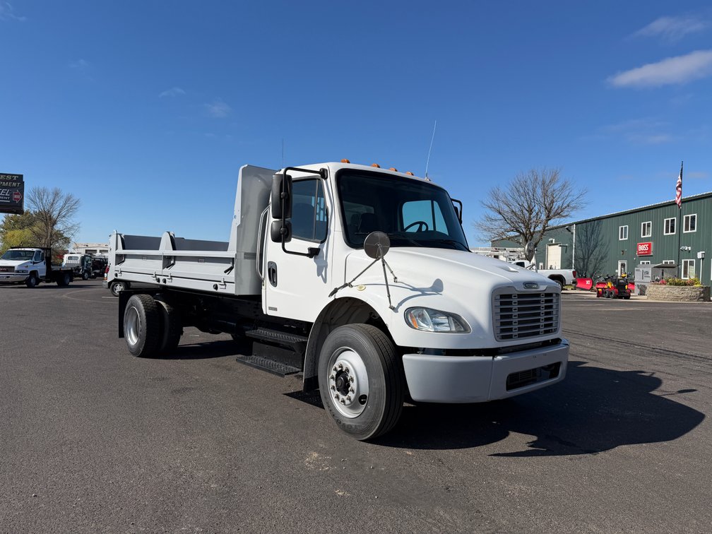 2012 Freightliner M2 106 with New Crysteel 14' Contractor Body Package