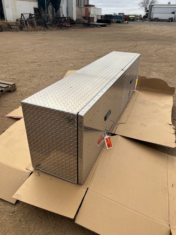 Protech Diamond Plate Toolbox, 90" Long x 18" Deep x 24" Tall