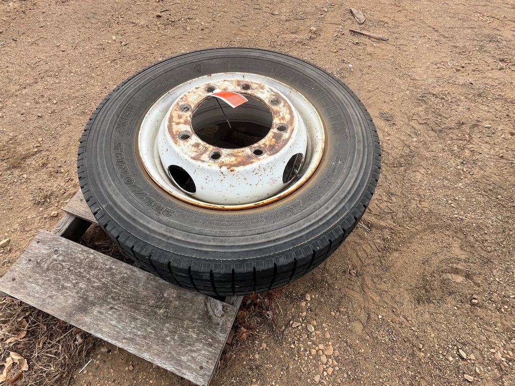 Michelin 245/70R19.5 Tire with Steel Rim