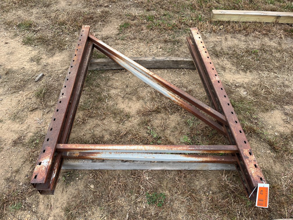 (2) Pallet Rack Uprights, 62" x 48"