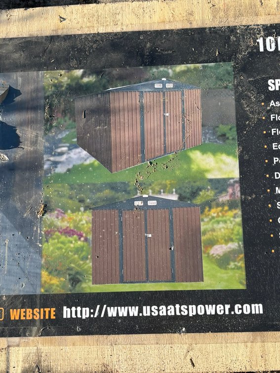New 2026 atspower ATS-MS1010 METAL SHED