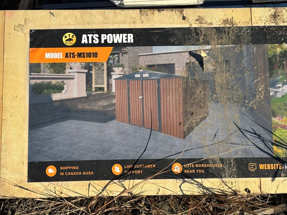 New 2026 atspower ATS-MS1010 METAL SHED