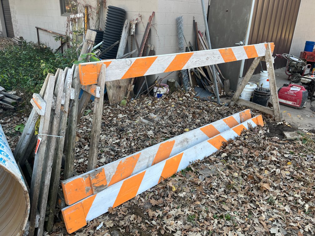 (3) Custom Made Barricades