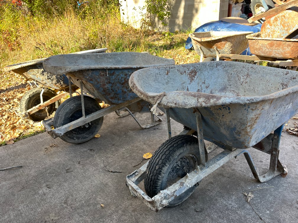 (3) Wheelbarrows