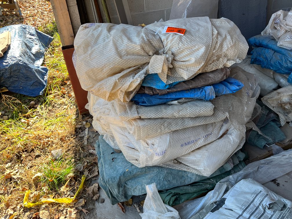 Pallet of Reenforced Poly Tarps