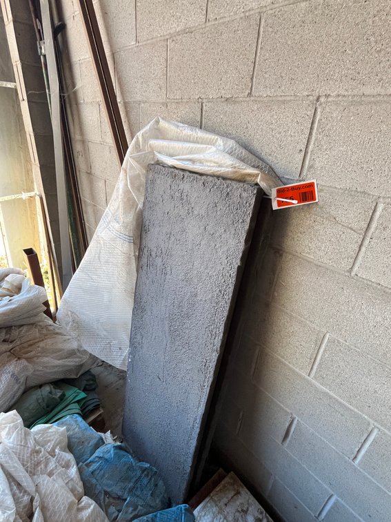 (2) 20.5"x5' Hard Stone Pieces