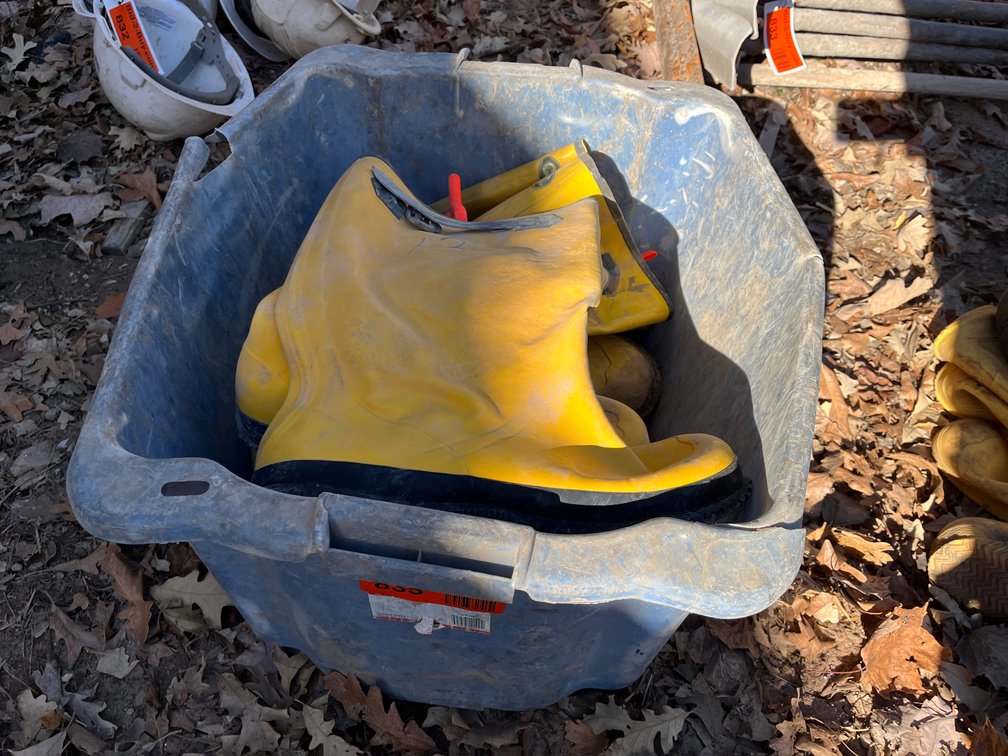 (3) Pairs of Concrete Boots