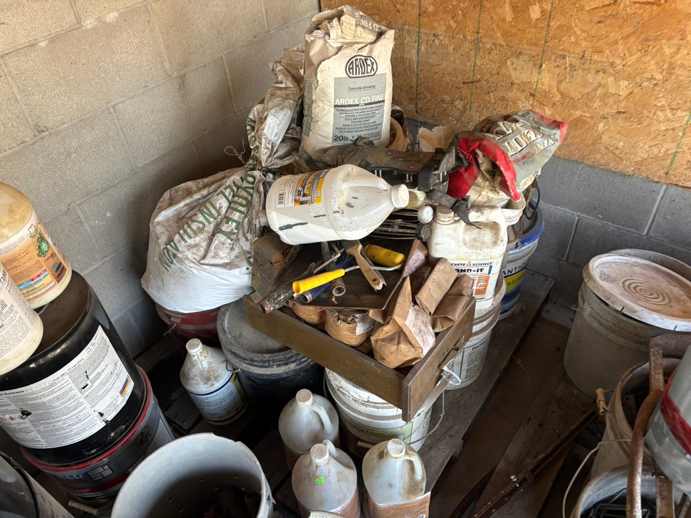 Pallet of Mortar Coloring and Concrete Stamp Release