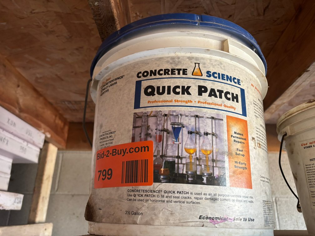 Bucket of Concrete Science QUick Patch