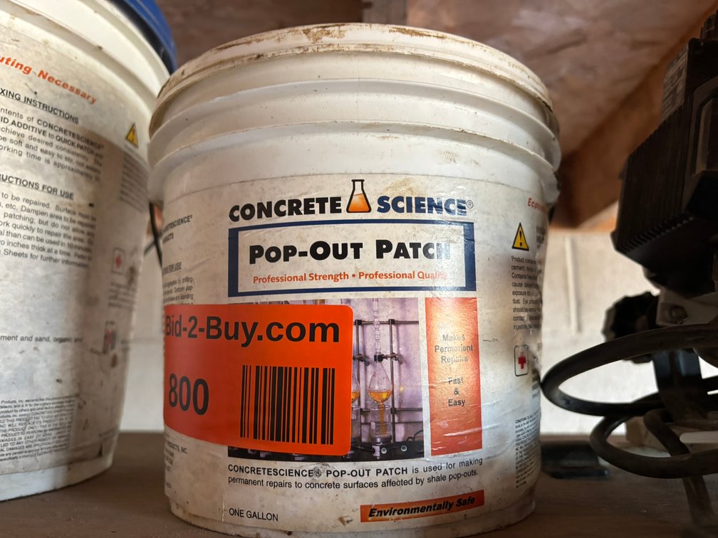 Small Bucket of Concrete Science Pop-Out Patch