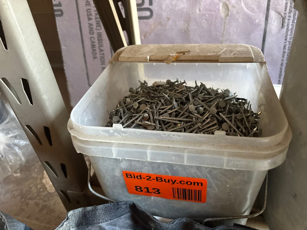 Bucket  of 2" Galvanized Roofing Nails