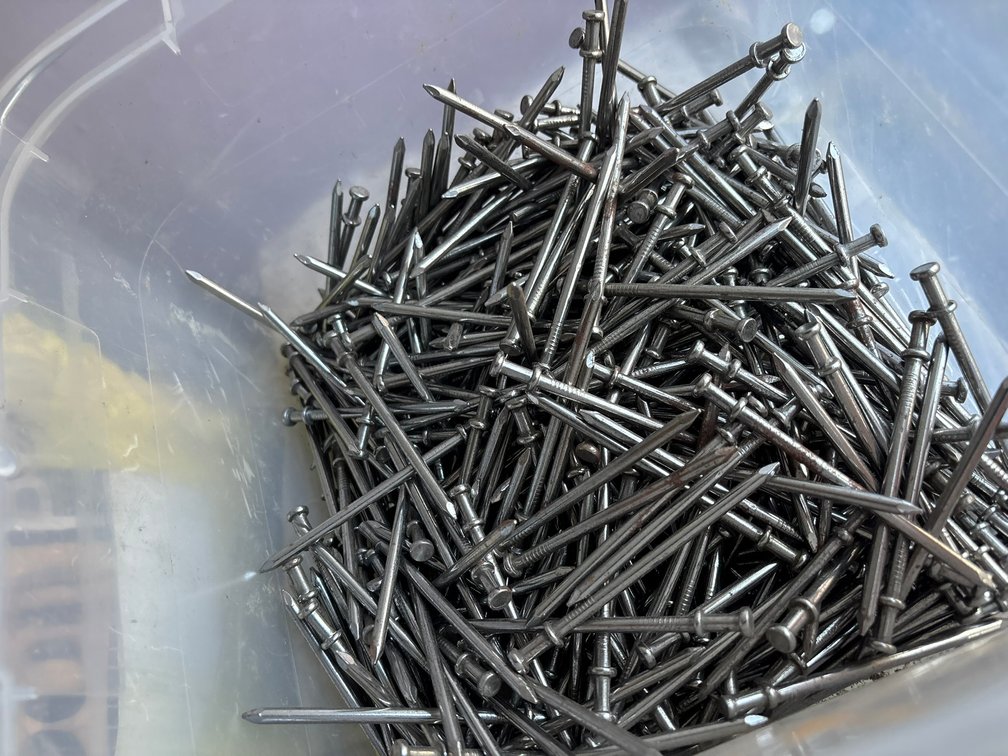 Partial Container of 16 Penny Duplex Nails