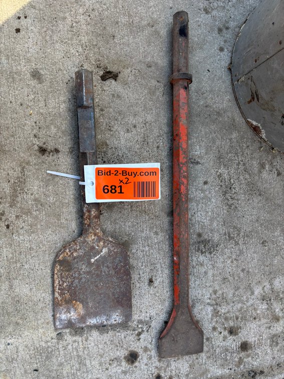 (2) Hammer Bits/Chisels