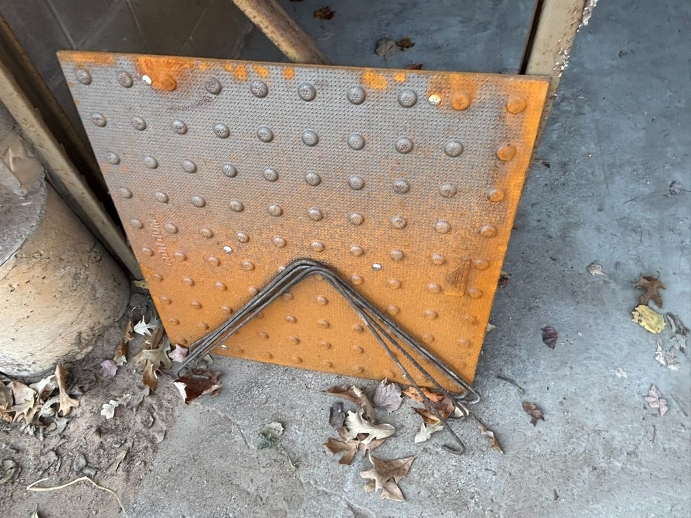 Concrete Handicap Plate Stamp With Lifting Straps