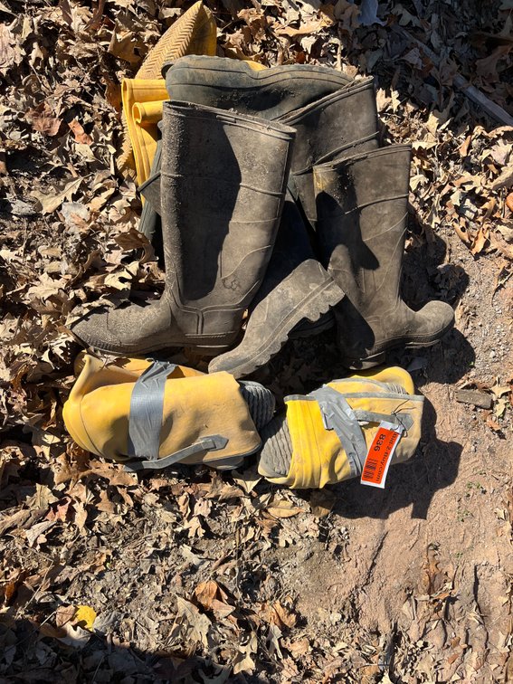 Assorted Concrete Boots