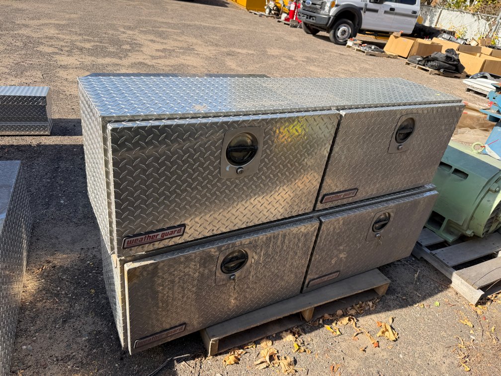 (2) Weather Guard 365-0-02 Aluminum Super-Side Truck Toolboxes