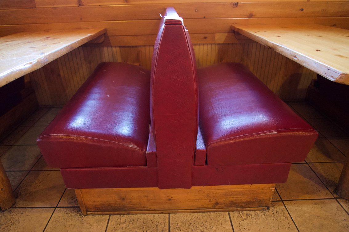 Pleather Red Booth Set