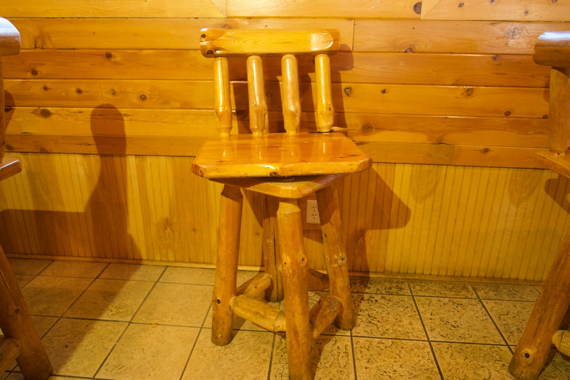 (1) High Top Log Chair