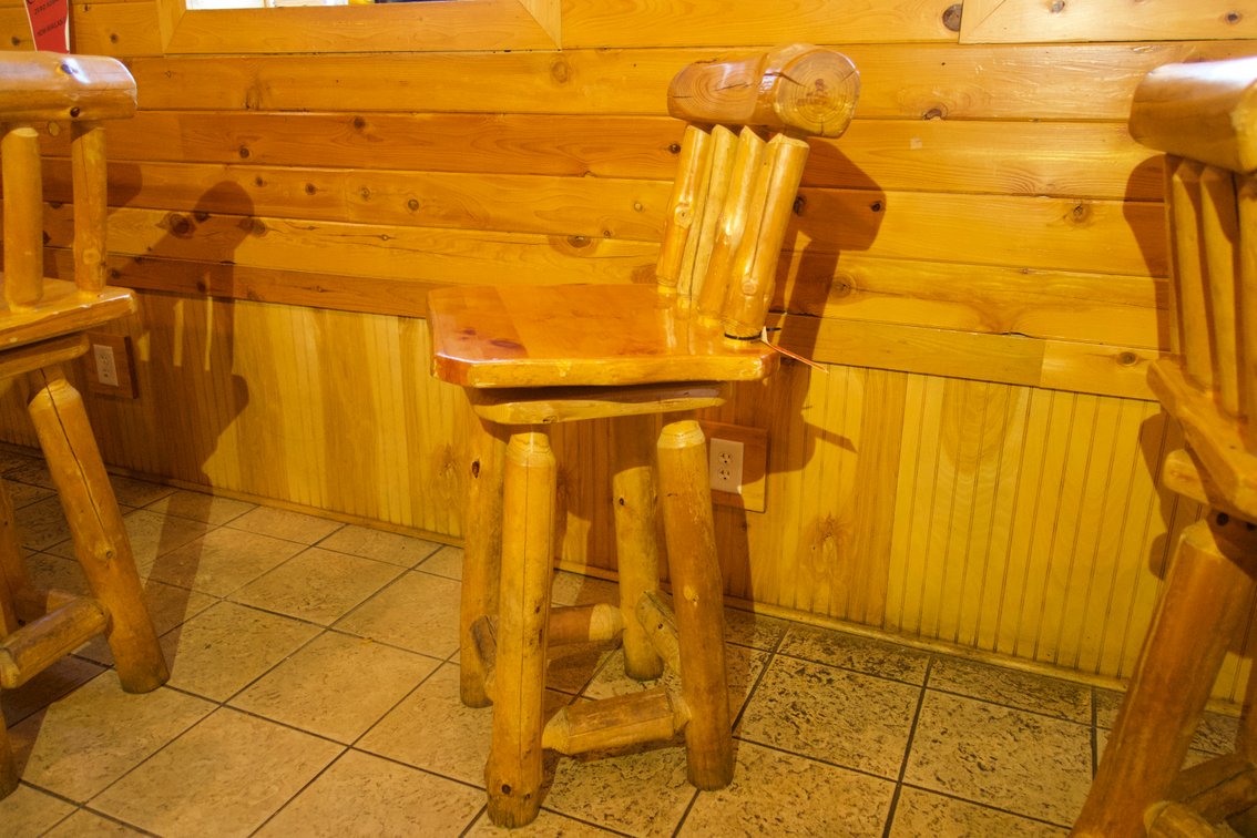 (1) High Top Log Chair