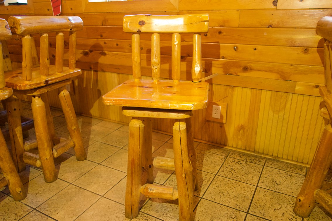 (1) High Top Log Chair