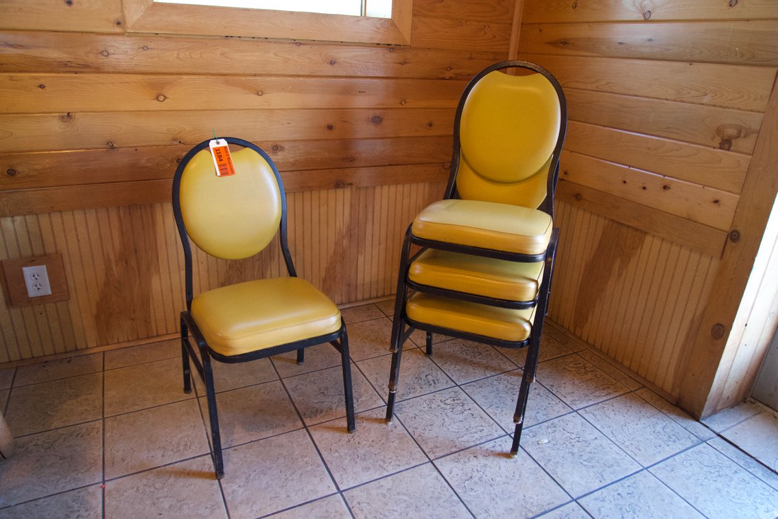 (4) Metal Chairs