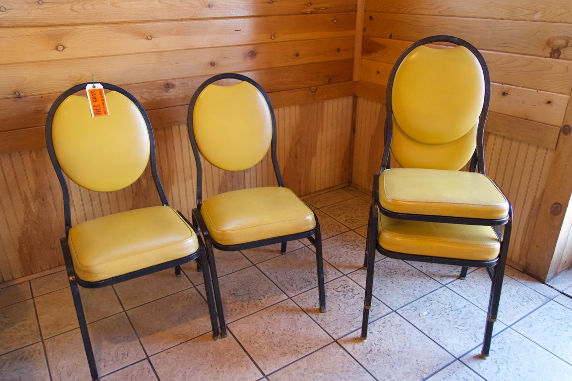 (4) Metal Chairs