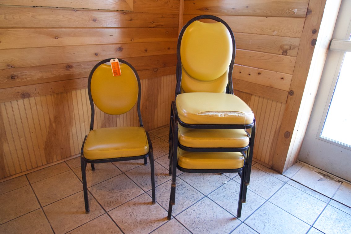 (4) Metal Chairs