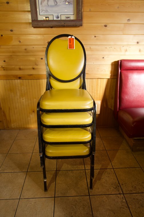 (4) Metal Chairs