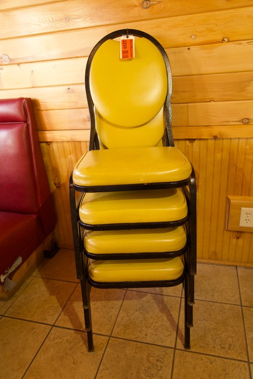 (4) Metal Chairs