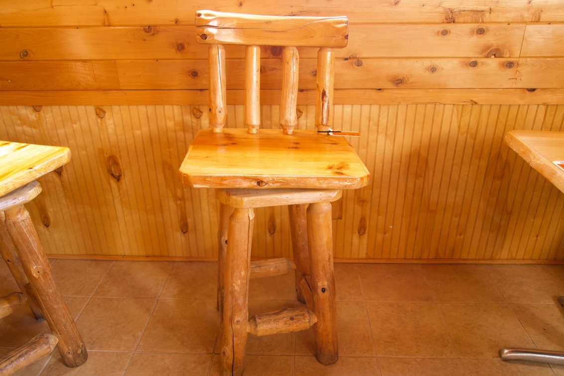 (1) Log High Top Stool
