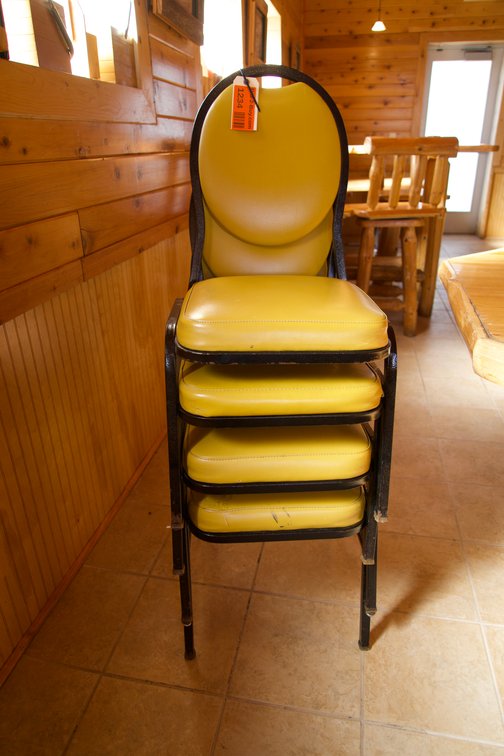 (4) Metal Chairs