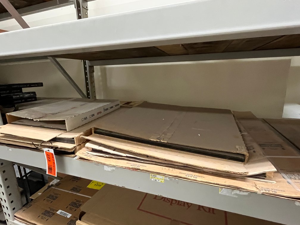 (34) Assorted Glass Panels